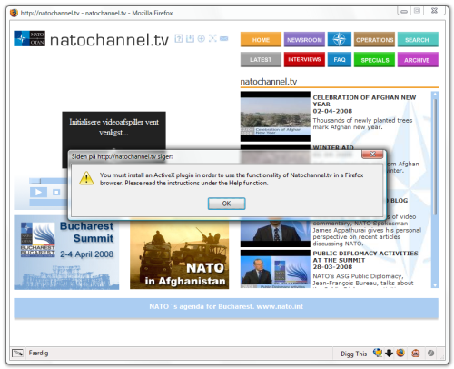 Screenshot af NATOChannel.tv